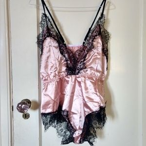 Silky lingerie romper (never worn)